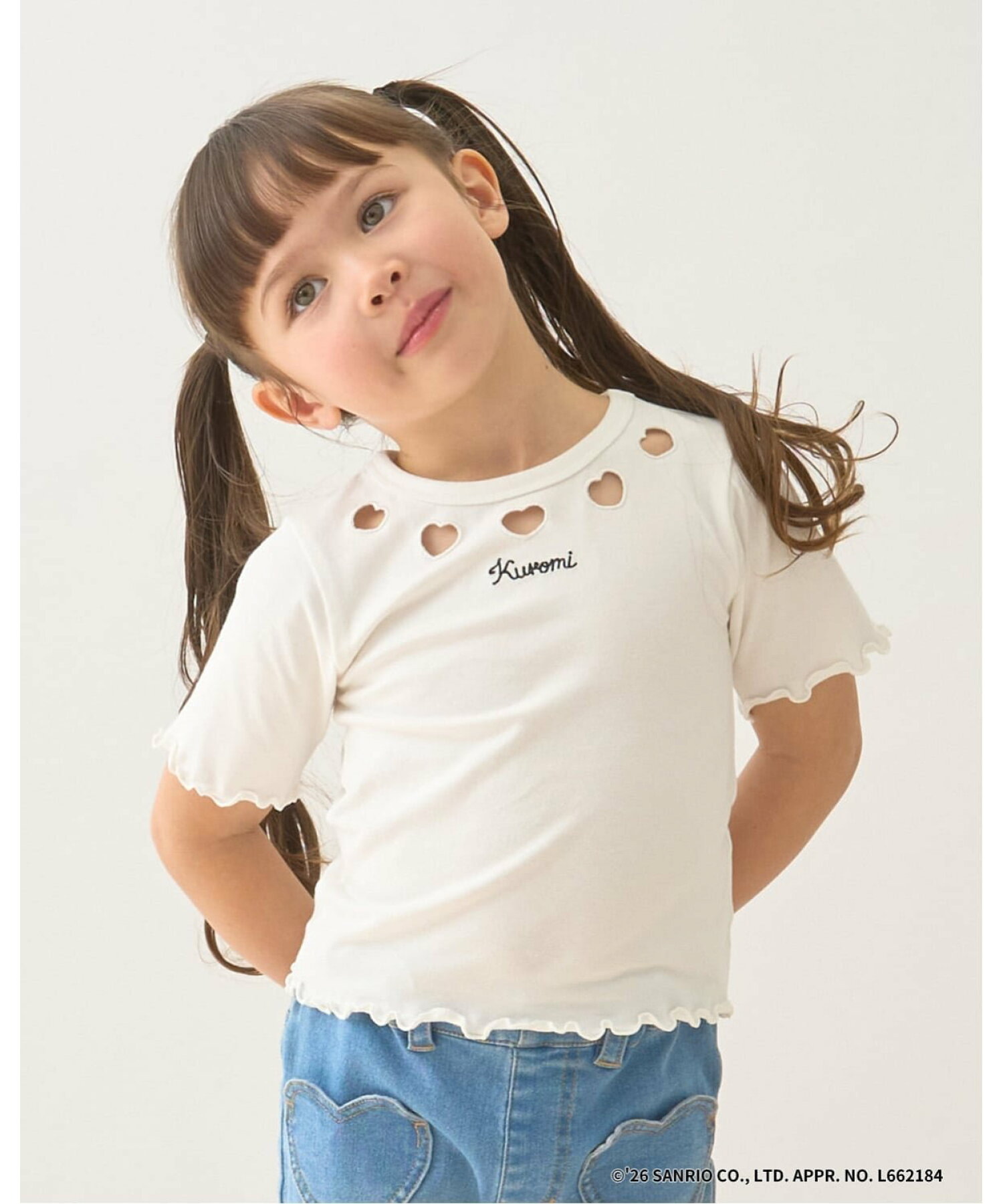 🆕【⭐訂購⭐】🇯🇵 日本直送 🌀🇯🇵 日本直送🇯🇵 #Kuromi 縷空心形領 褶邊袖 短袖Tee［4款選］🌀 [ELCA-0114][260327]