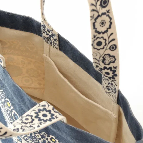 日本品牌🗾印度🇮🇳製造東歐傳統刺繡設計手拎帆布包現貨😍