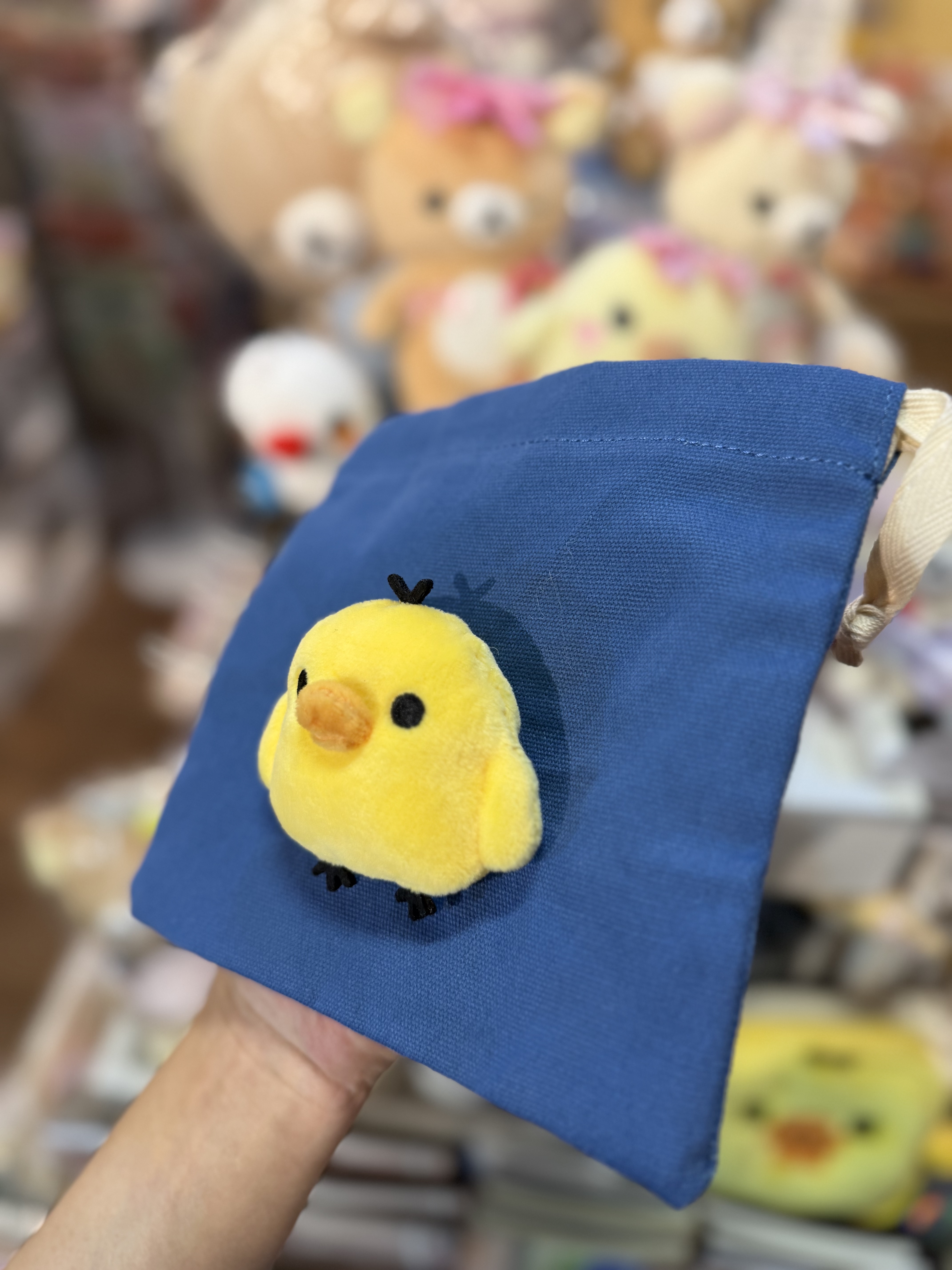 《現貨》全新日本專店限定 Rilakkuma立體頭仔索袋