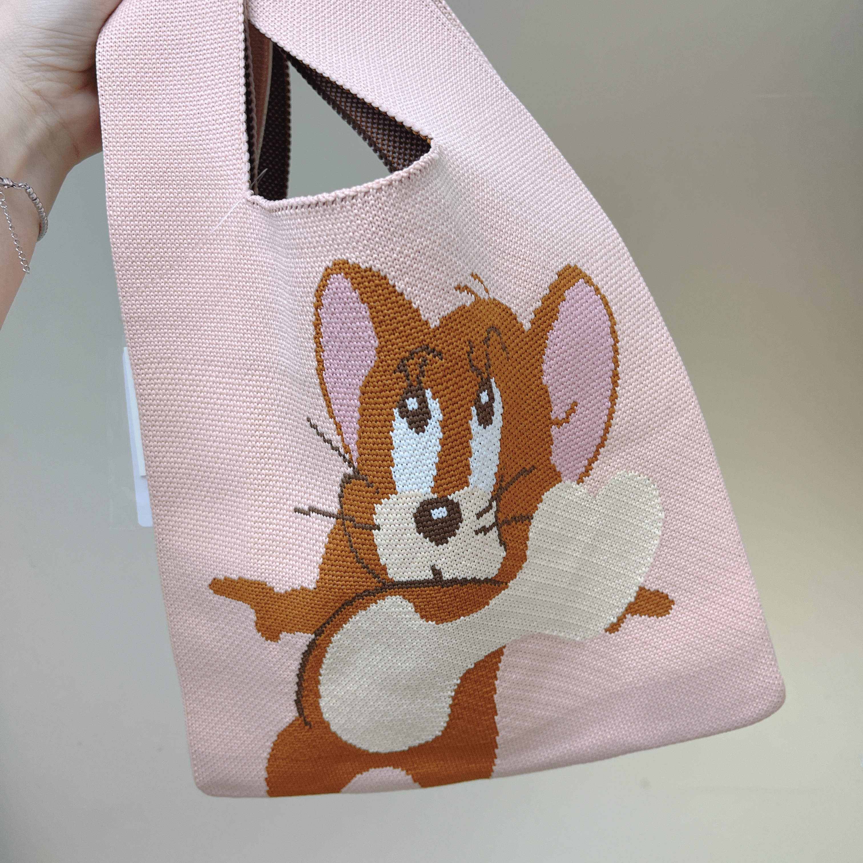 日本預訂📍日本Tom and Jerry Cheerful Series系列 - 針織手提袋