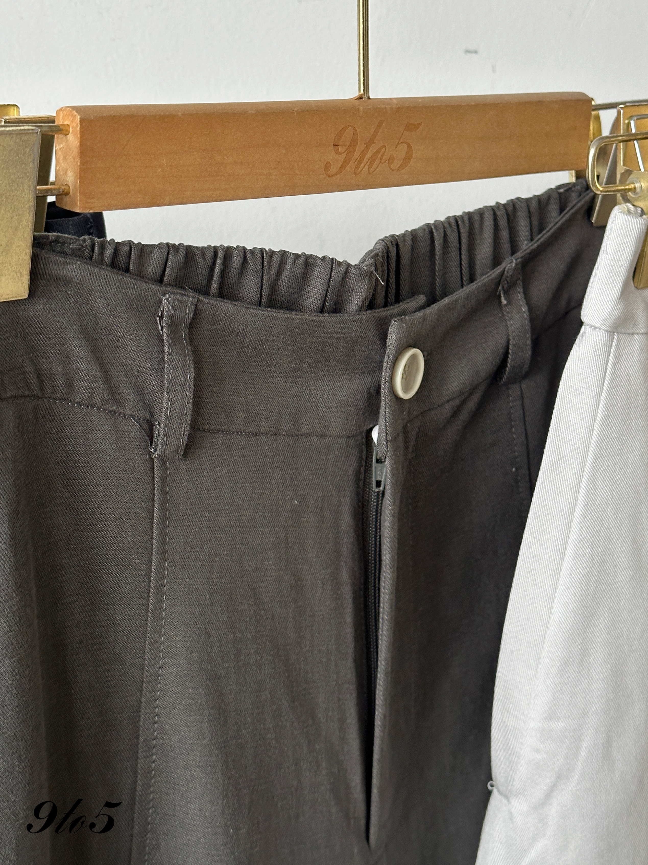 S1913 Long Curved Pants - 3 Colors 