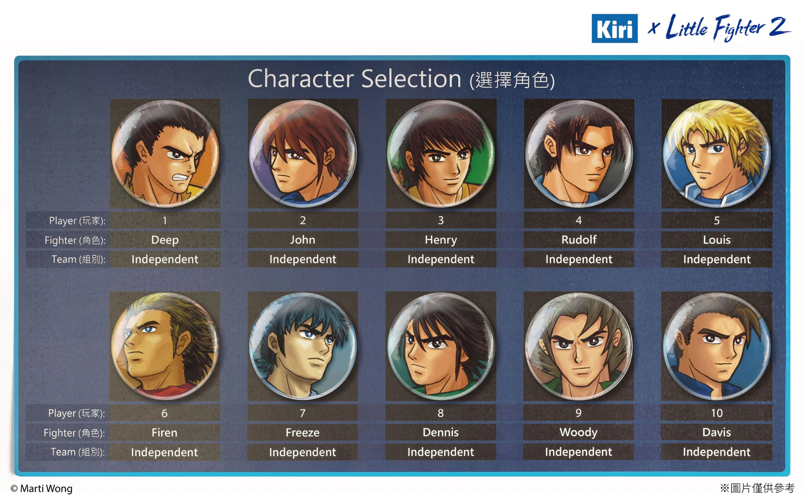 小朋友齊打交 角色襟章套裝Little fighter badge set