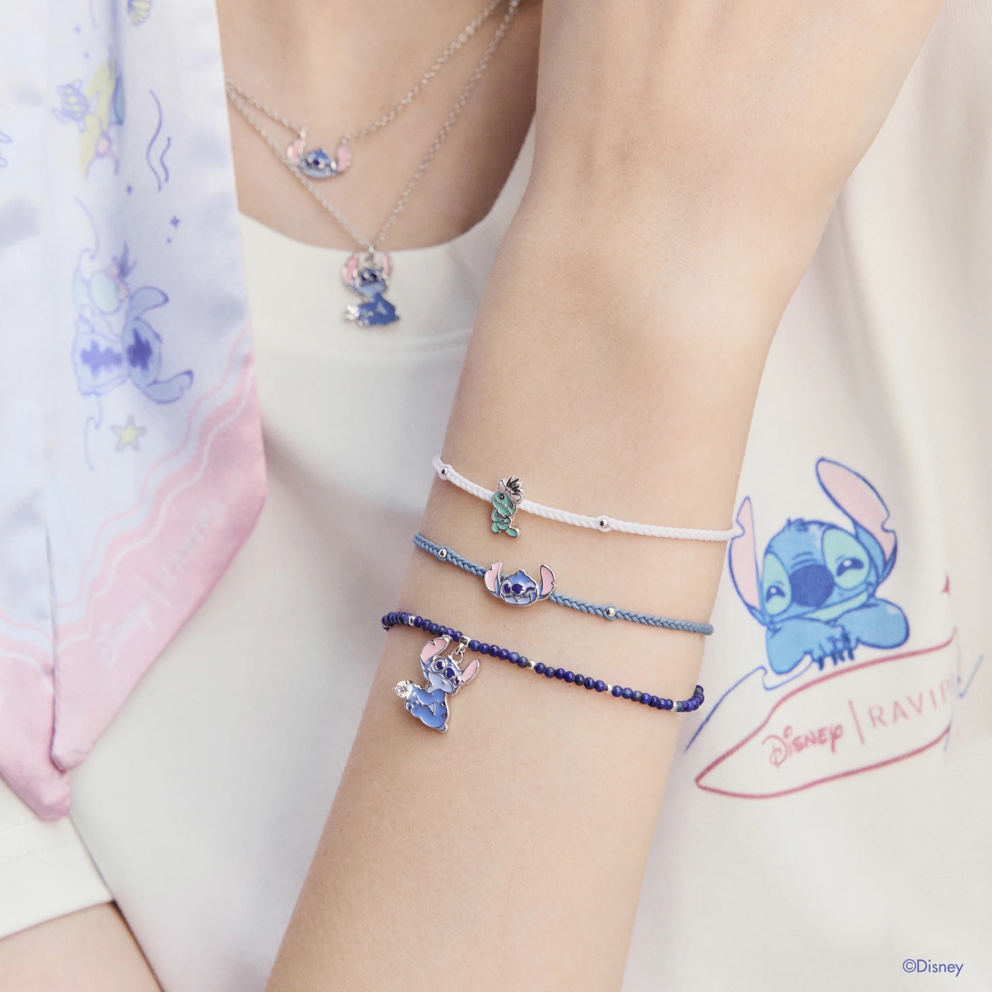 📦訂購 泰國代購 RAVIPA Disney Stitch Scrump Bracelet 小金手鏈