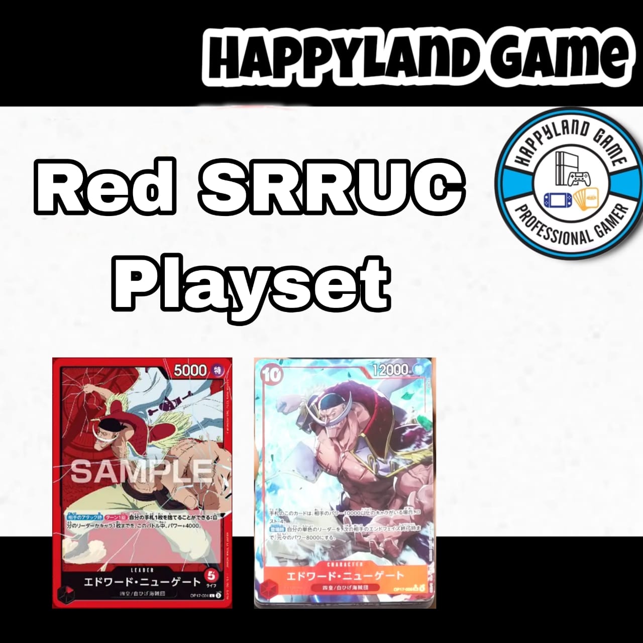 One Piece TCG Card Game - Op17 Red SRRUC Playset