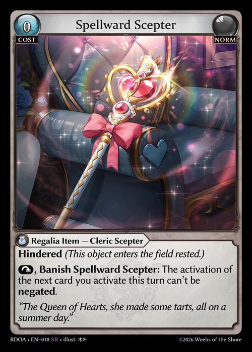 斜紋閃 - Spellward Scepter / RDOA-018 (SR)
