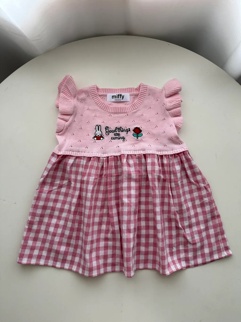 A0114 Miffy針織拼接裙