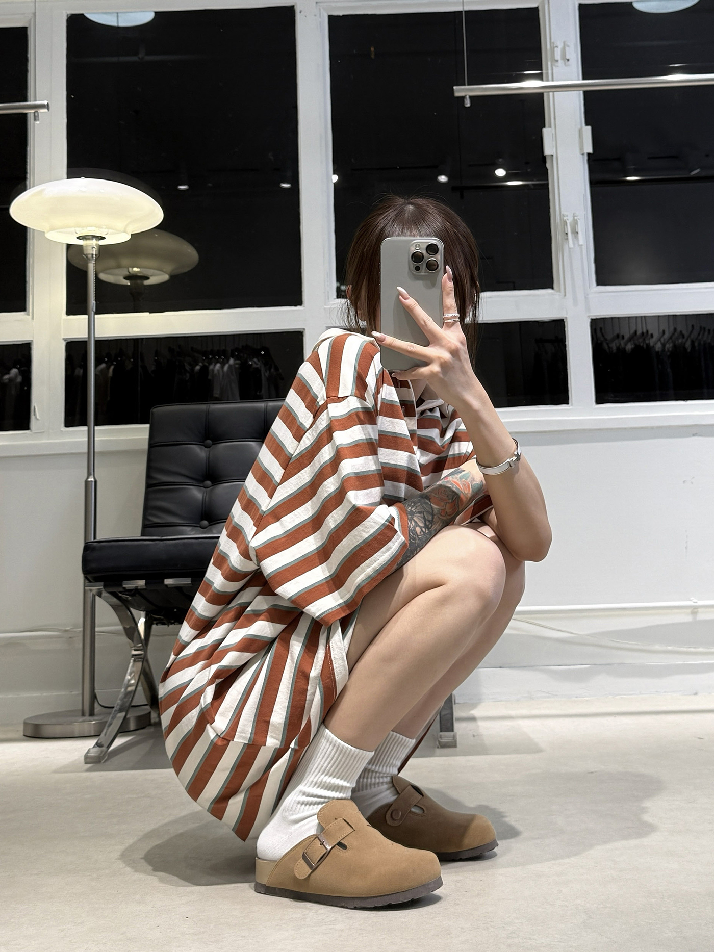 𝐒𝐭𝐫𝐢𝐩𝐞𝐝 𝐩𝐨𝐥𝐨 𝐜𝐨𝐥𝐥𝐚𝐫 𝐨𝐯𝐞𝐫𝐬𝐢𝐳𝐞𝐝 𝐭𝐨𝐩