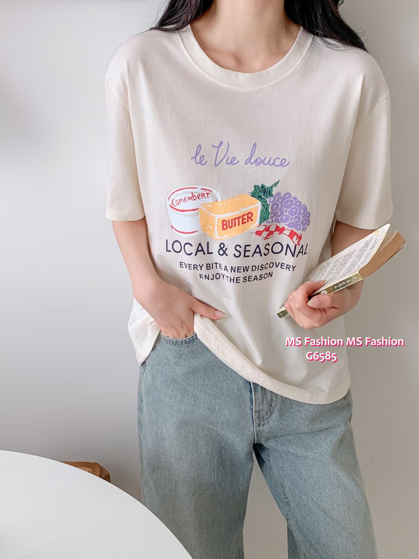 G6585 靚print tee仔