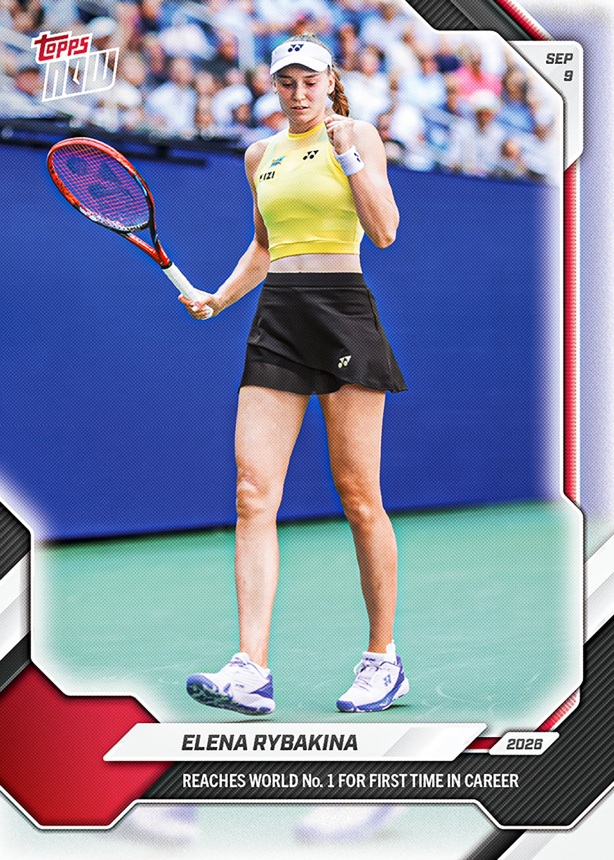 Elena Rybakina - 2026 Topps NOW Tennis #20 世界第一紀念卡【團購】