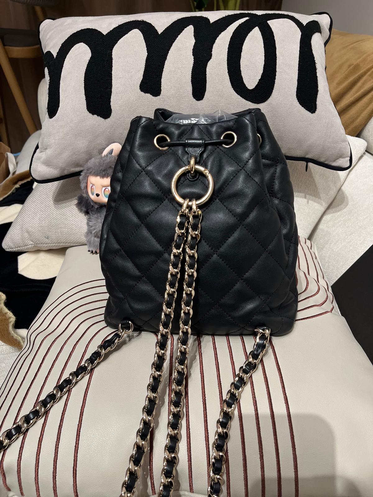 全新未使用品 Chanel backpack calfskin AS4342 黑色牛皮100%Authentic 全新未使用品UNUSED✅晶片✅塵袋✅盒