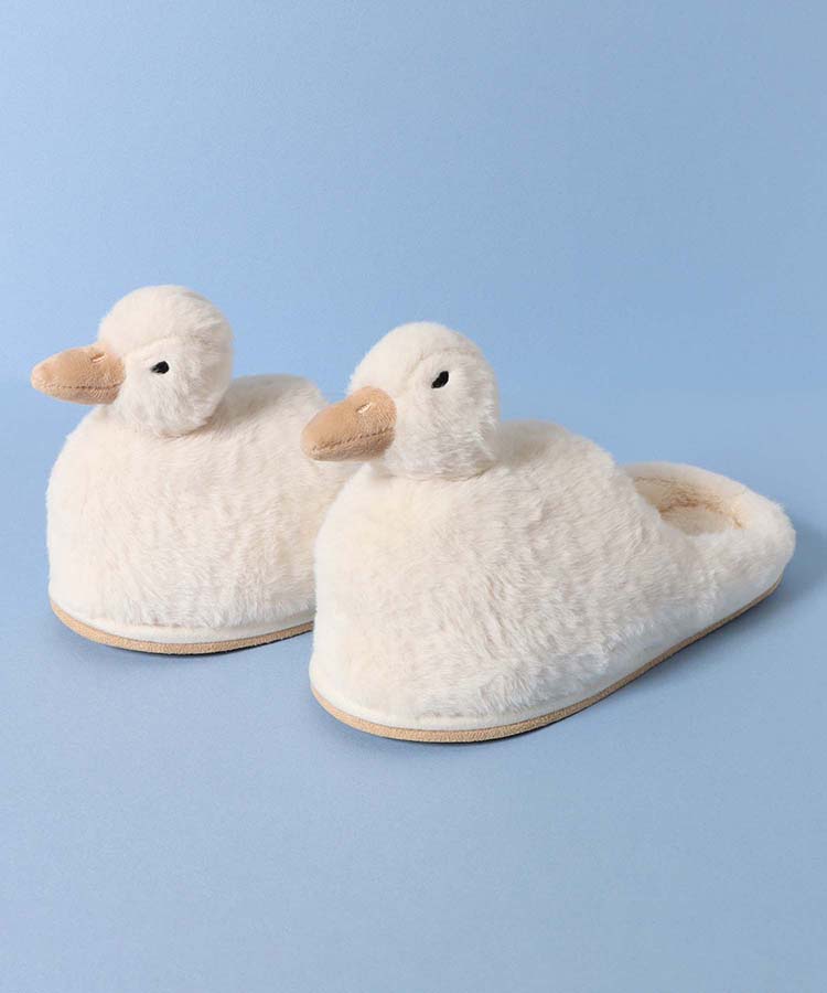 日本預訂📍日本可愛立體鴨仔毛毛拖鞋