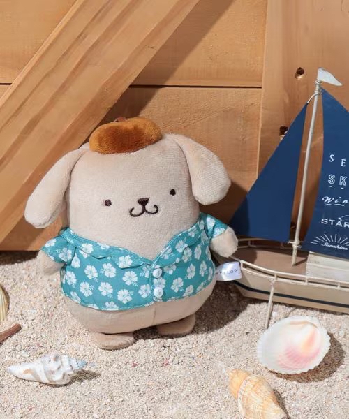 日本預訂📍日本Sanrio曬黑海灘造型公仔吊飾