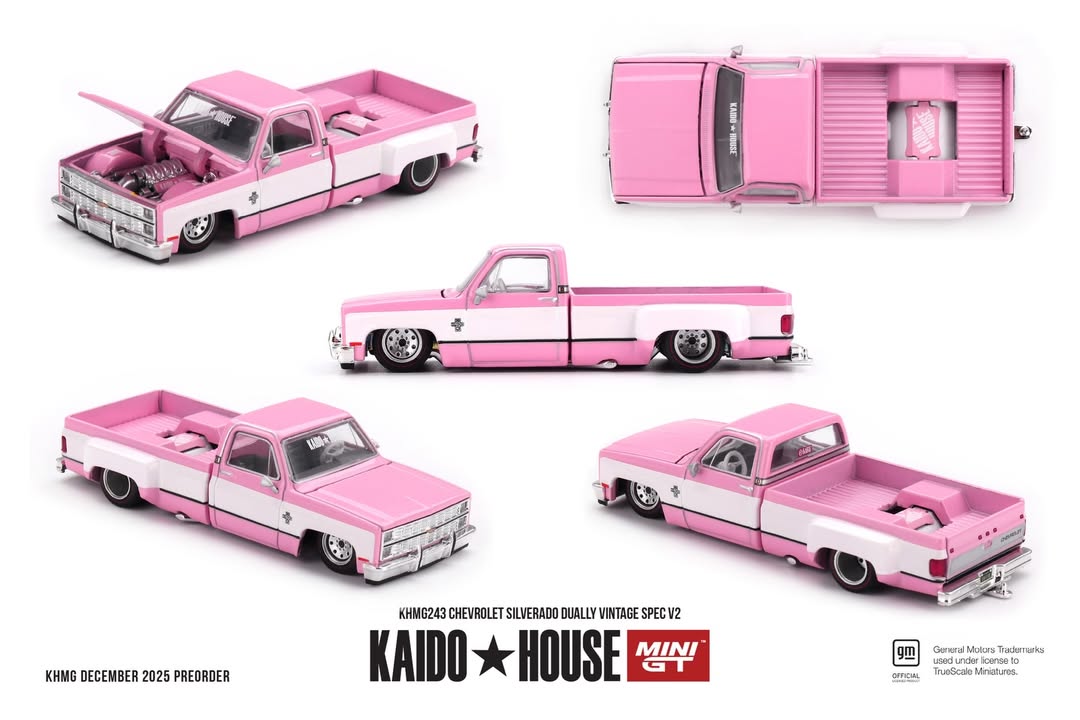 Kaido House 1/64 Chevrolet Silverado Dually Hot Rod V1 - KHMG243