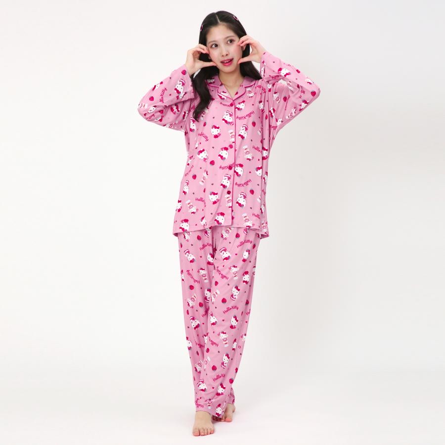 日本直送Sanrio 新款kitty長袖睡衣M/L