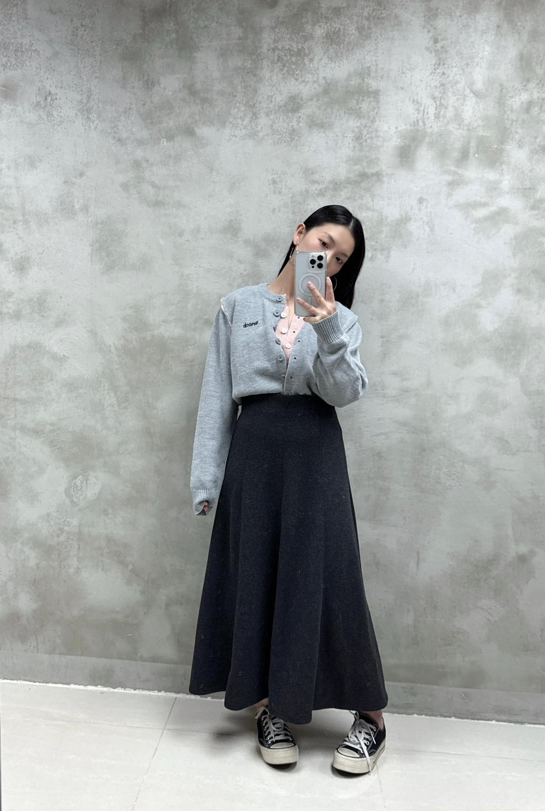 假兩件拼色外套