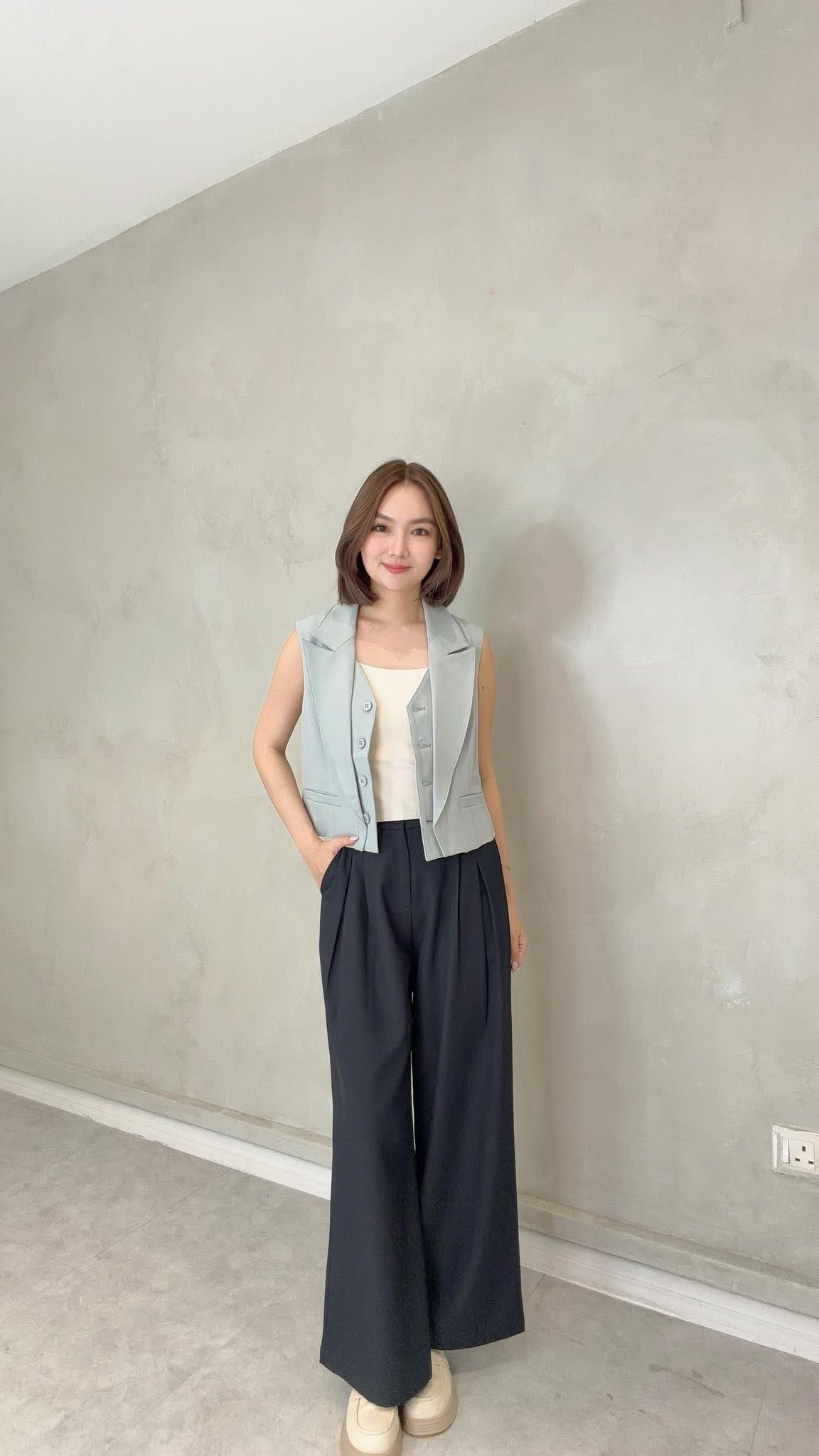 VIL-LP2600 FRONT PLEAT LONG TROUSER