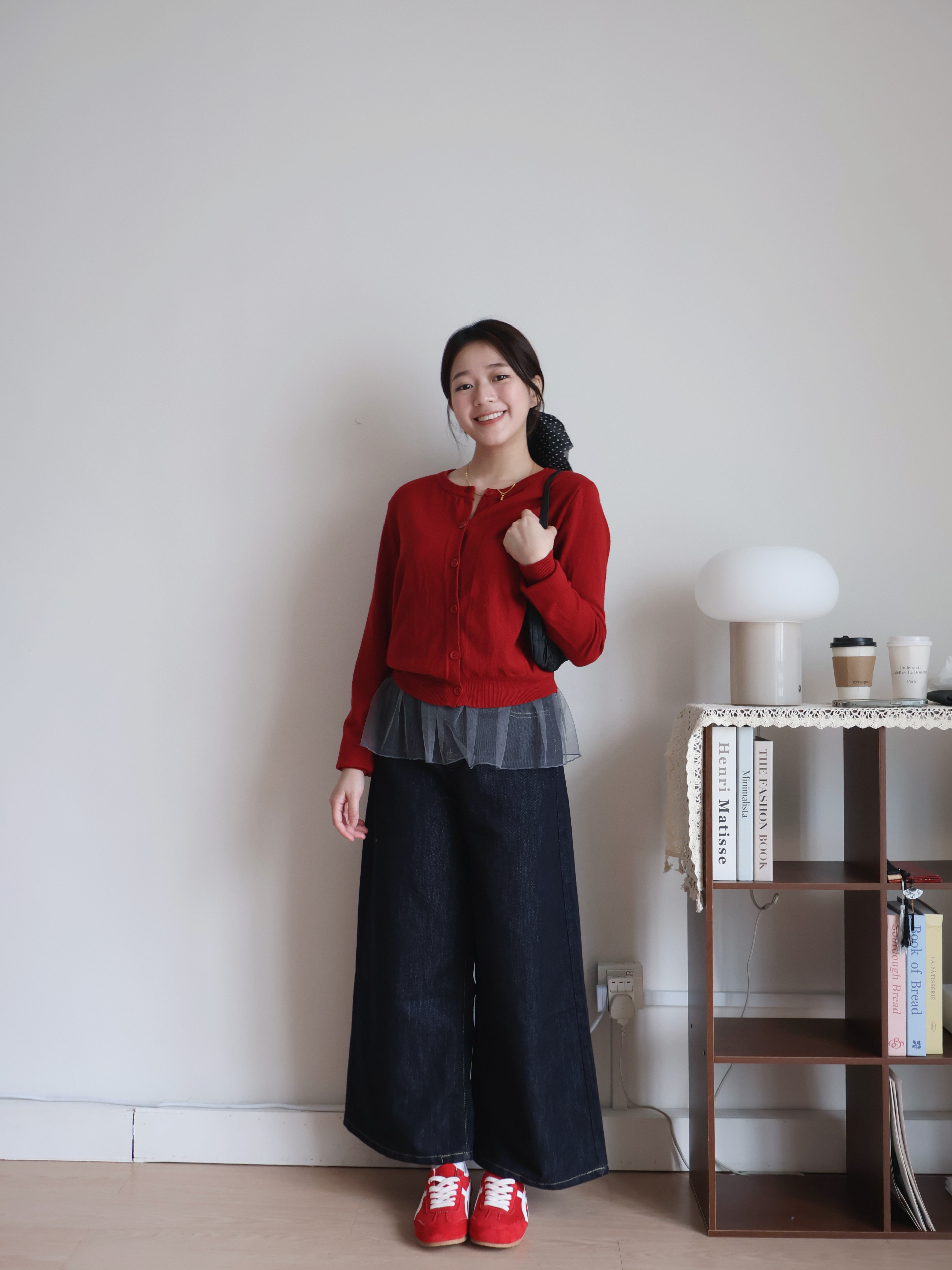 Tamie Knitted Cardigan | Red