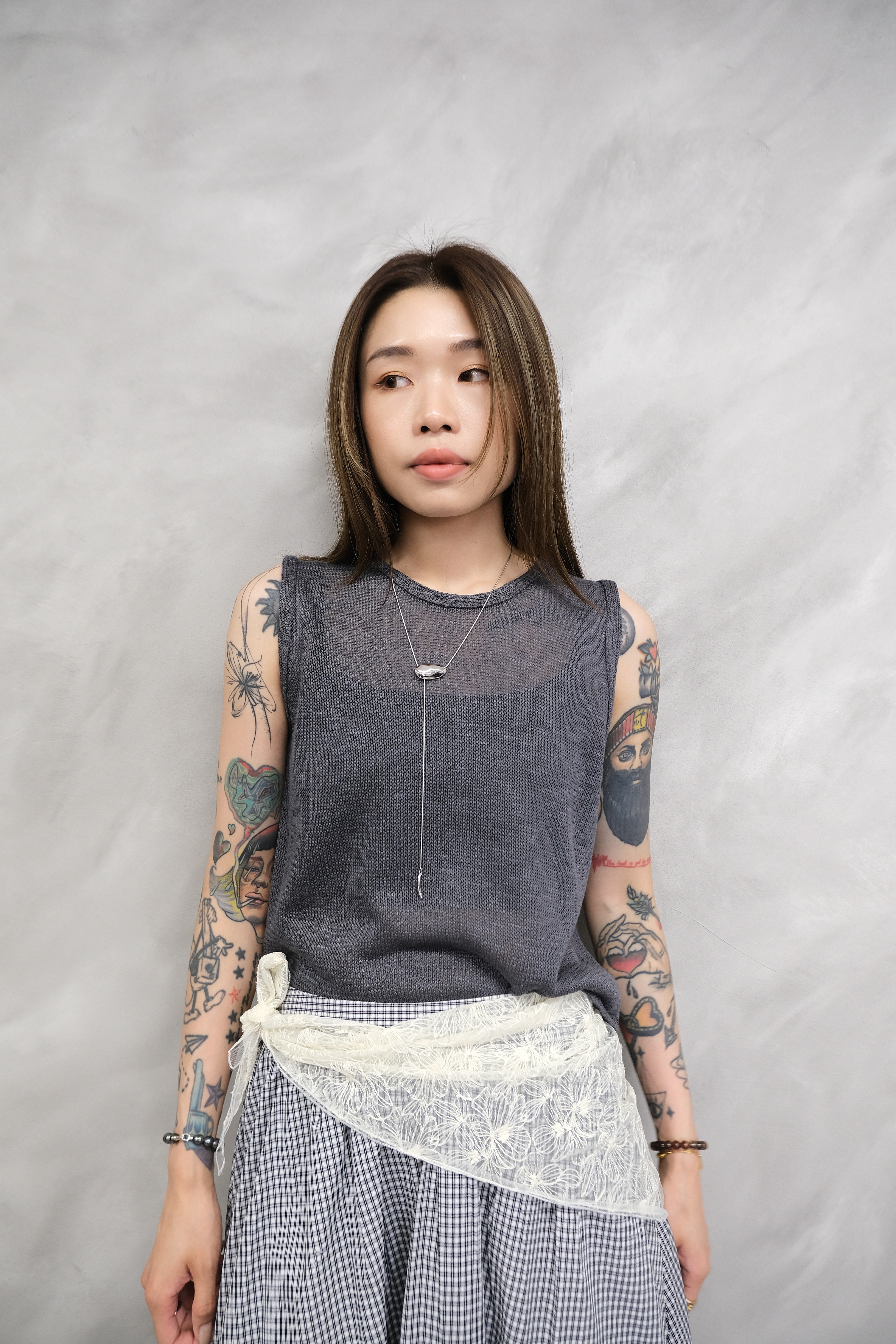 Basic knit vest #top144