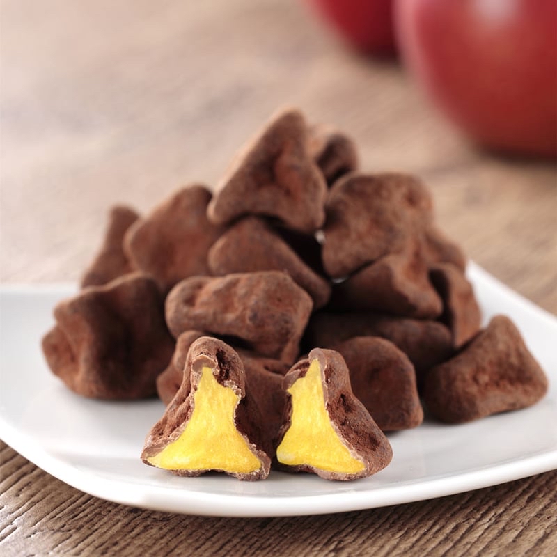 日本製Magokoro Farm 朱古力青森蘋果乾系列