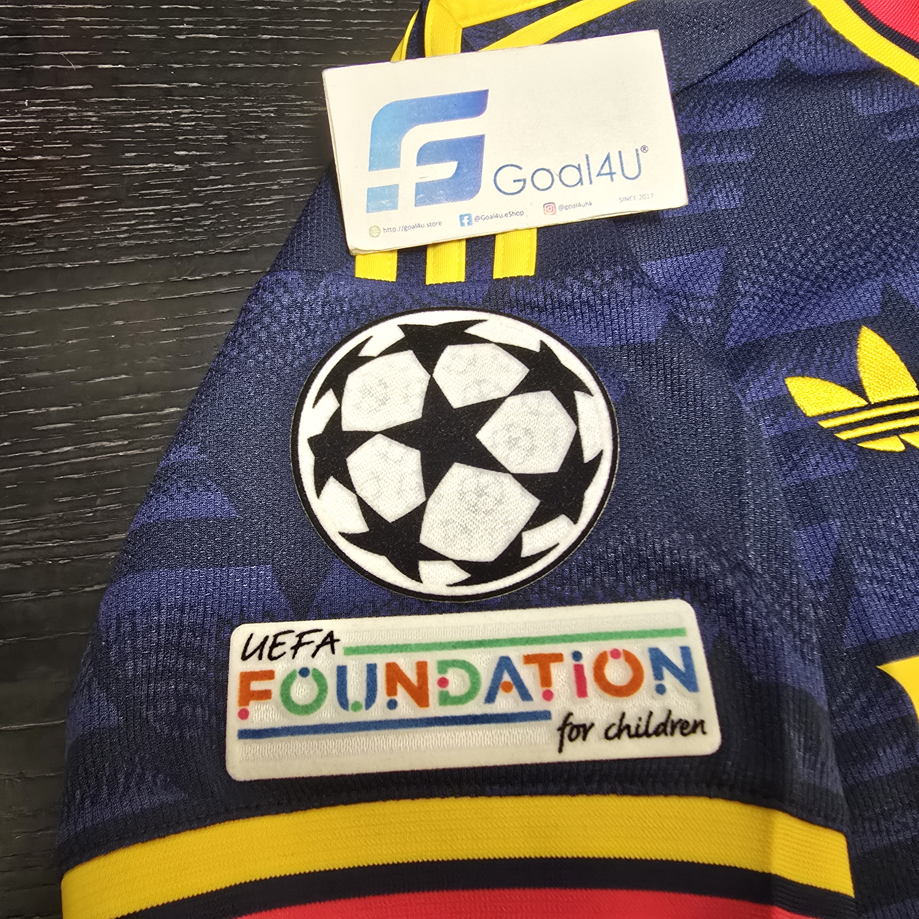🍌重溫經典香蕉傳奇 Adidas Arsenal 阿仙奴 2026-27 作客球迷版球衣 (可加印字章) JZ3160