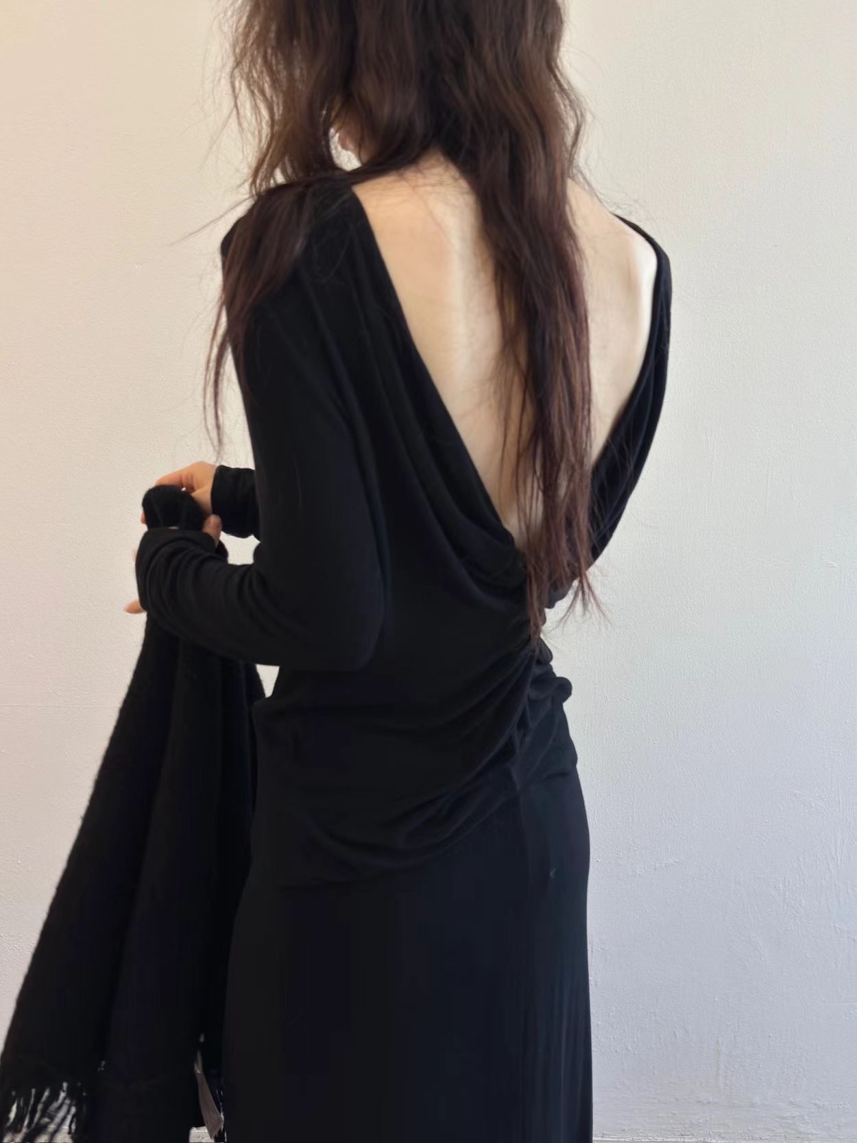 Elegant knot long skirt