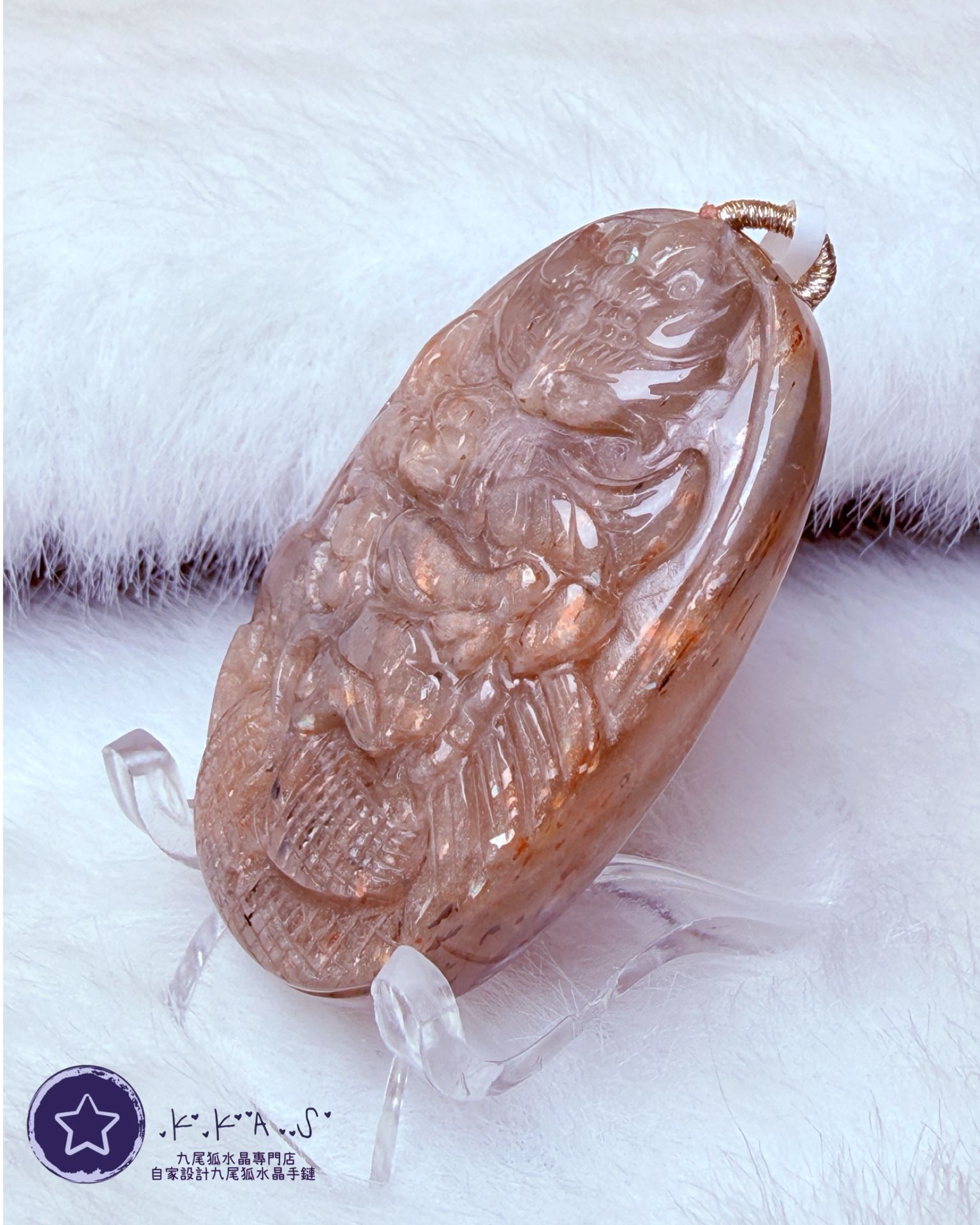 K00206 骨幹 龍狐 - 吊墜/手牌兩用款
