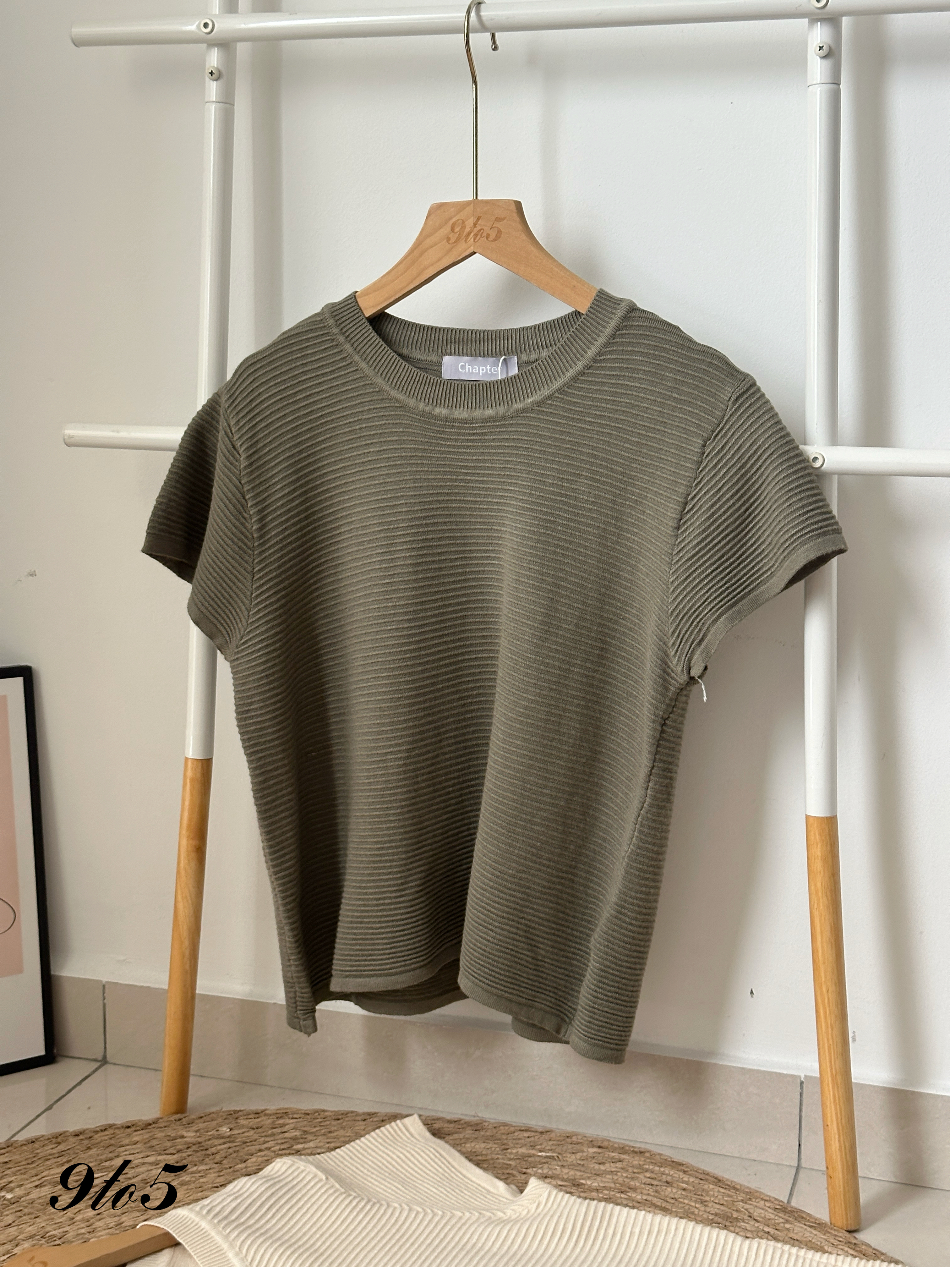 T4144 Round Neck Knit Top - 3 Colors 