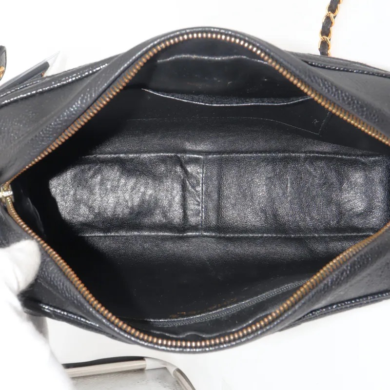 Chanel Matelasse Coco Mark Caviar Chain Camera Bag