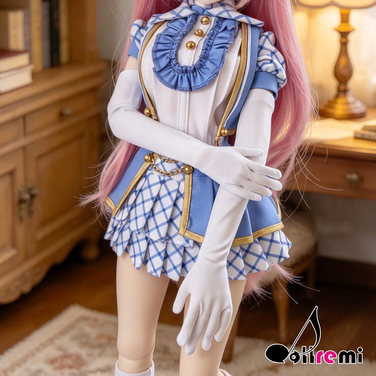【dollremi】(A0126) 白色及肘手套 White Elbow-length gloves
