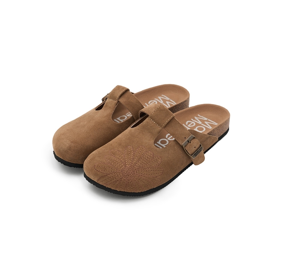 Mardi Mercredi Classique T-Strap Suede Mule 🌿