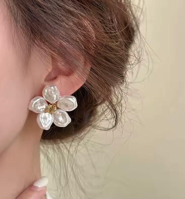 Pearl Blossom Earrings
