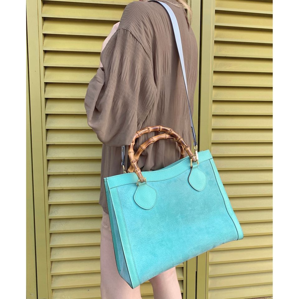 80s-vintage-gucci-diana-bag-tiffany-blue | Black Vintage 中古店