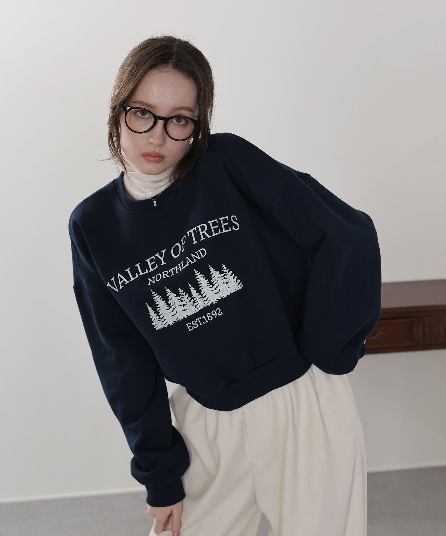 <限量現貨><JP>店主自留！北歐風Forest 刺繡衞衣* 2色入