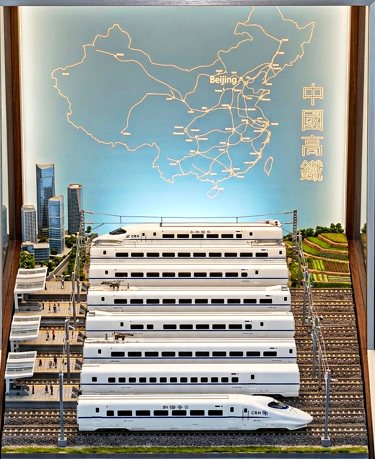 Kunter China High Speed Train CRH2 8pcs set