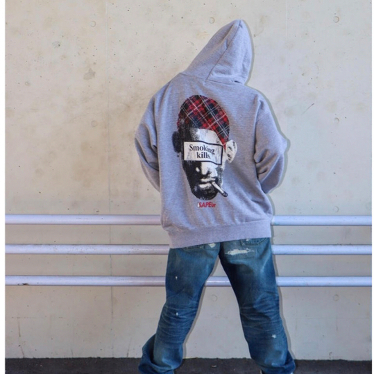 FR2 X SAPEUR LIMITED HOODIE / GRAY / L | TRENDSPOT TOKYO