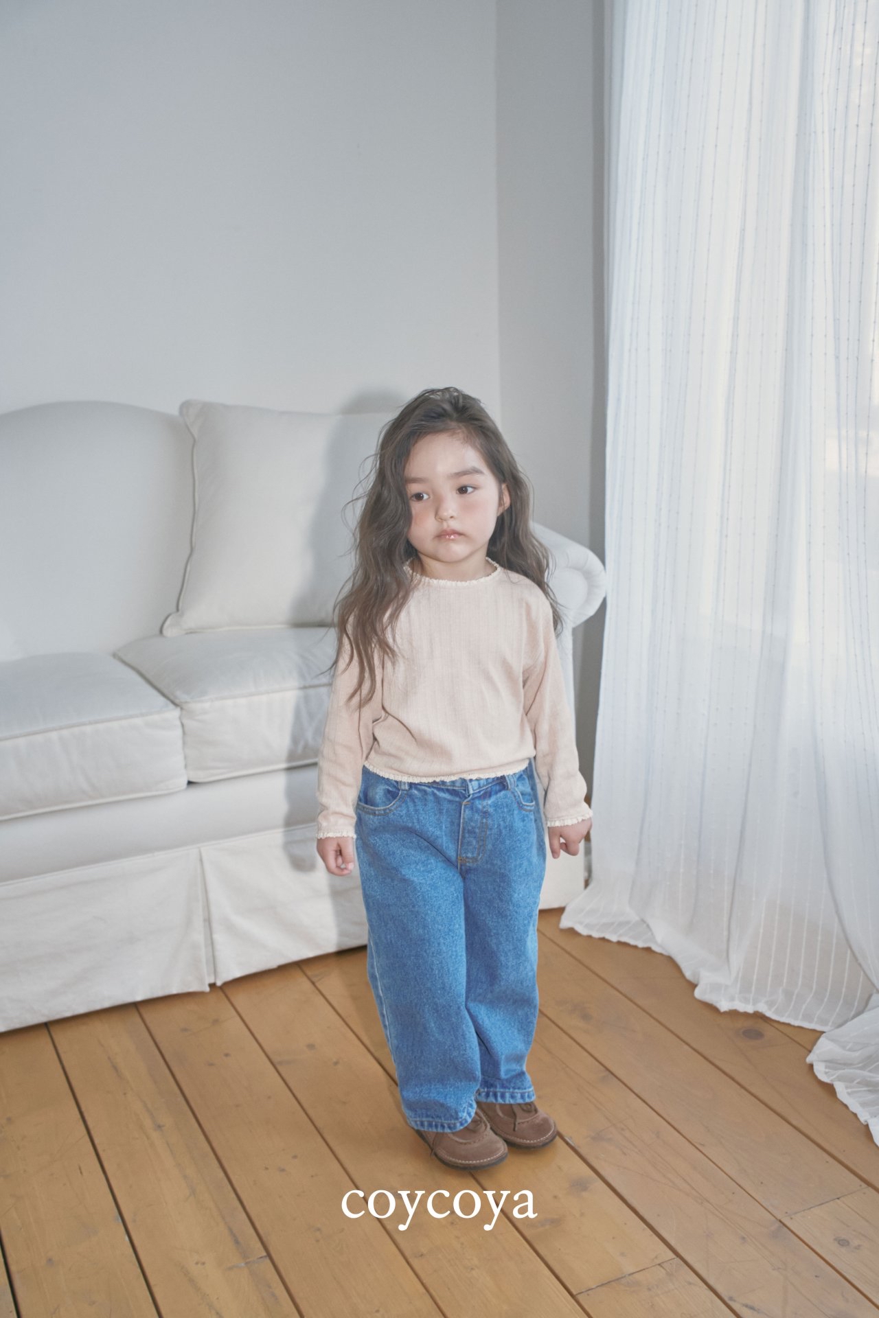 🌸預訂 韓國直送🌸🇰🇷COYCOYA兩色經典百搭直筒牛仔褲