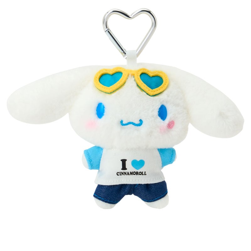 現貨｜Sanrio Cinnamoroll 玉桂狗 I LOVE SANRIO CHARACTERS系列 日版 吊飾 毛公仔 連心形扣 (90233-1)