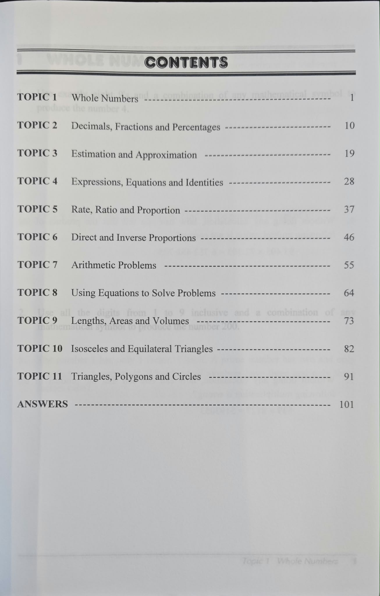 Challenging Exercises on Elementary Mathematics Secondary 1 + Solutions