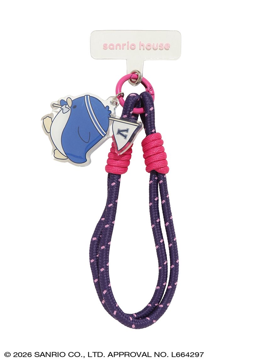 🎀【預訂】Sanrio HAPIDANBUI 電話掛卡連手帶 - Tuxedosam