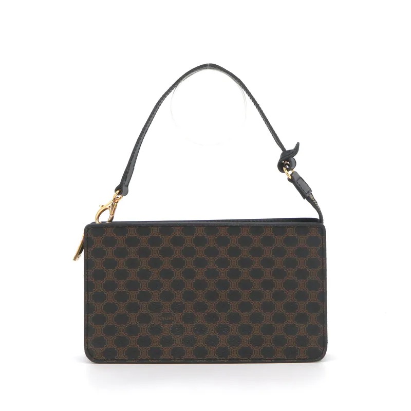 Celine Black Macadam Accessory Pouch