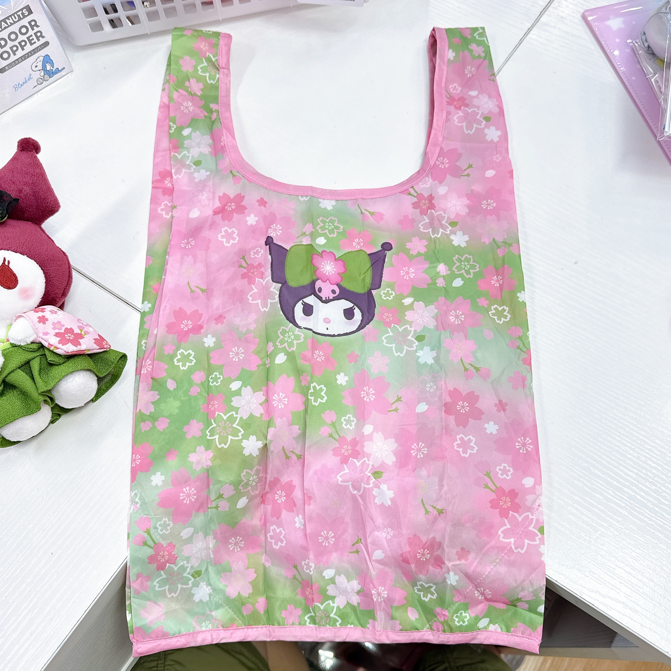 日本版Sanrio 抹茶系列Melody公仔/ Kuromi環保袋