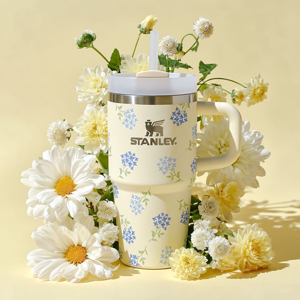 [Stanley] Quencher H2.0 Flowstate Tumbler 591ml - Antique Florets