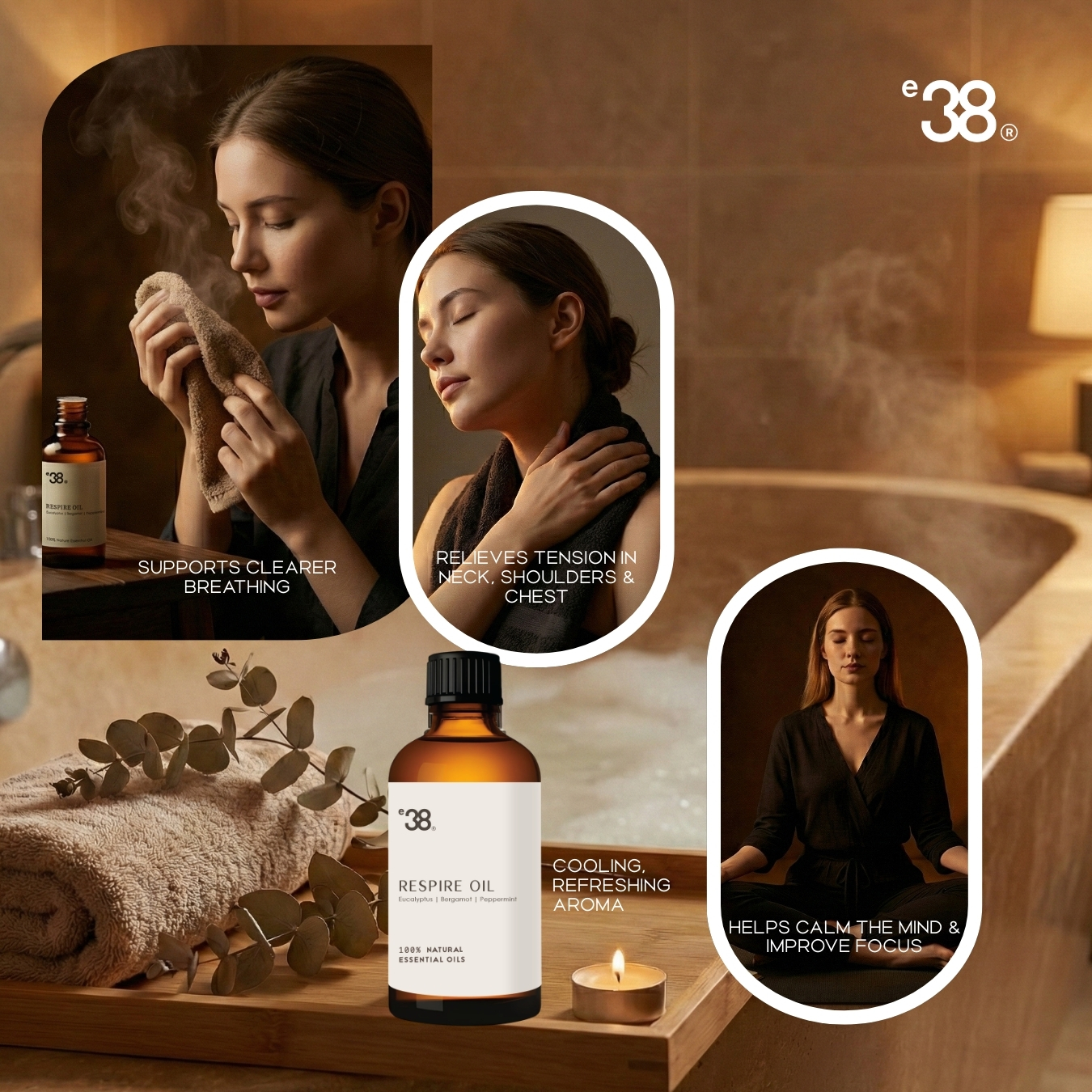 Respire Set (Respire Oil 20ml + Sanitizer 20ml)