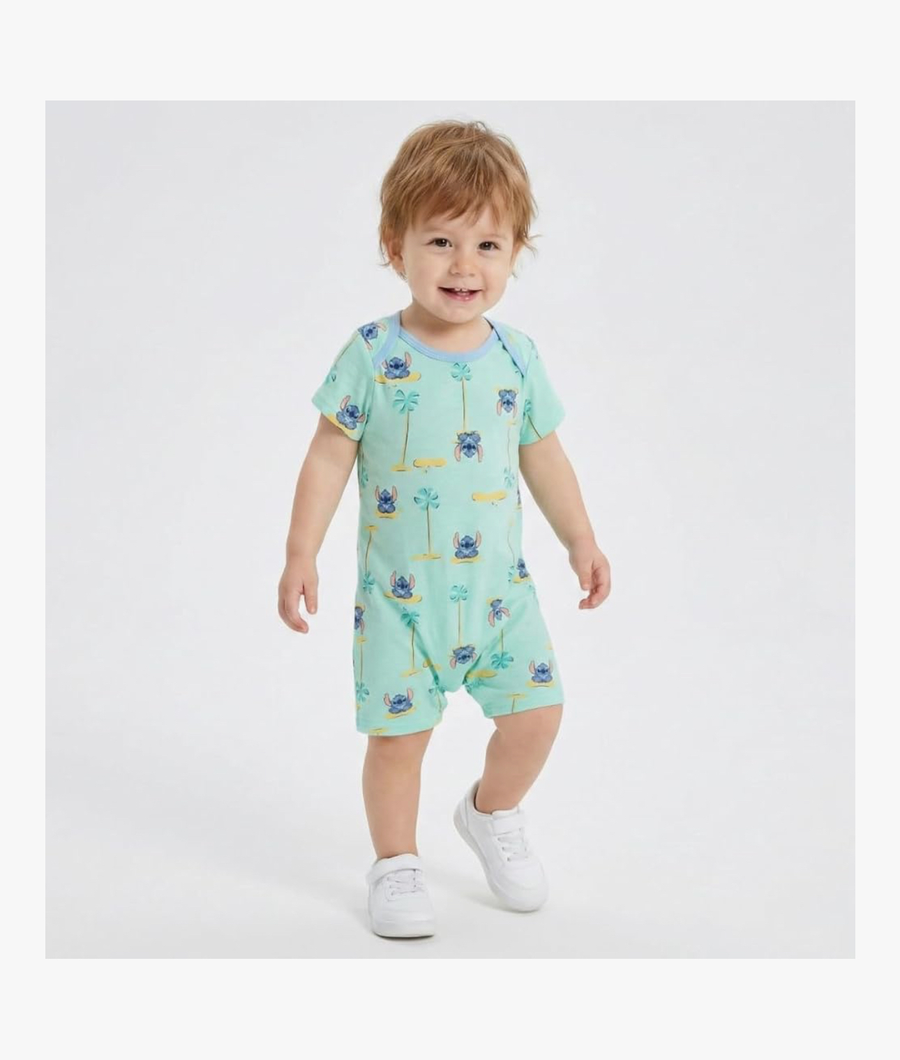 🇯🇵預訂 日本直送🇯🇵史迪仔印花短袖連身服兩件套