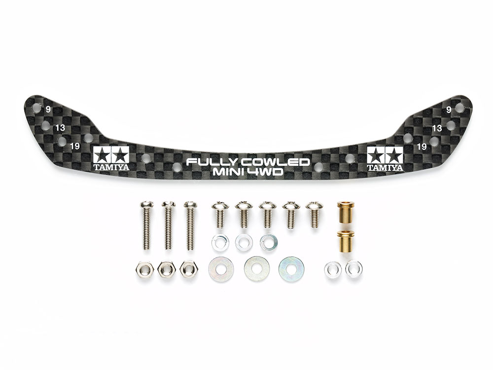 HG CARBON FRONT STAY FOR FULLY COWLED MINI 4WD (1.5mm)