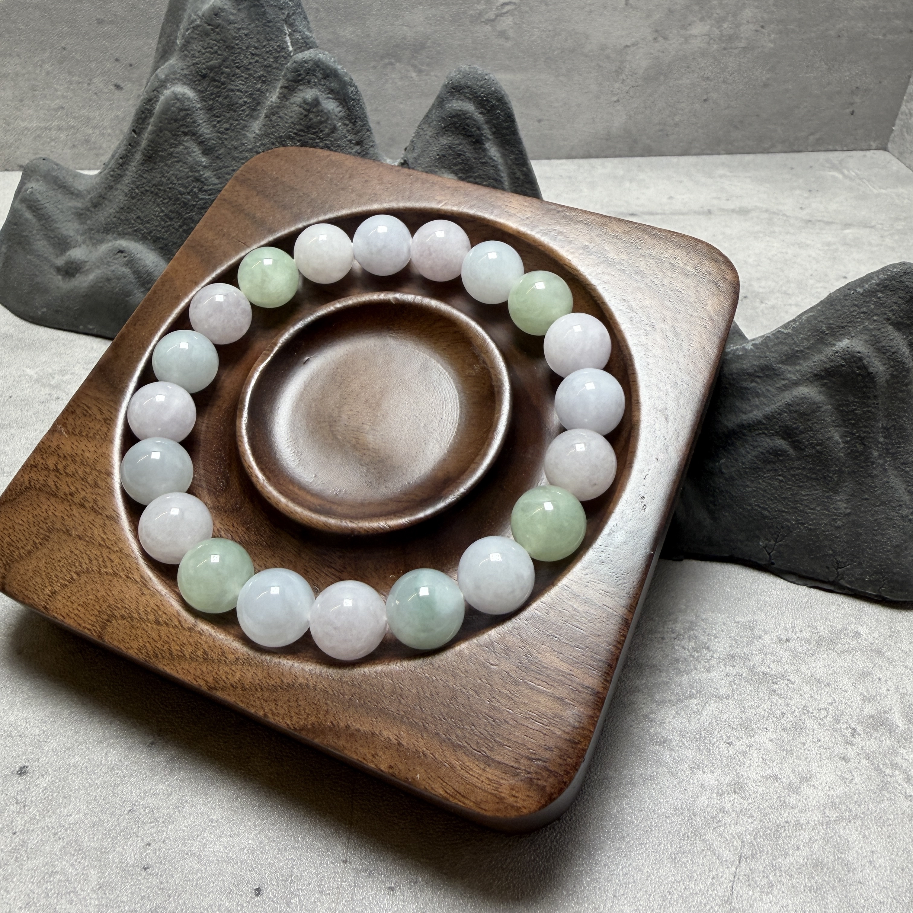 瑪卡龍翡翠手串10.8mm