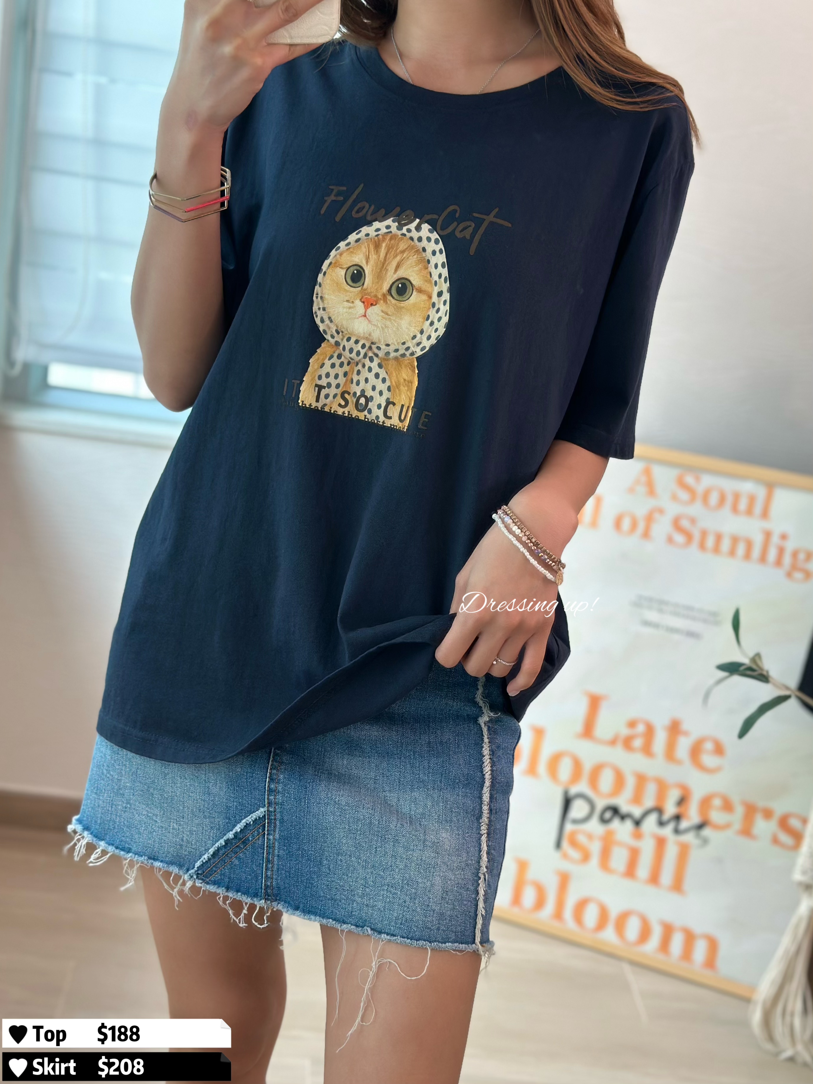 貓貓控必搶｜頭巾貓軟棉上衣