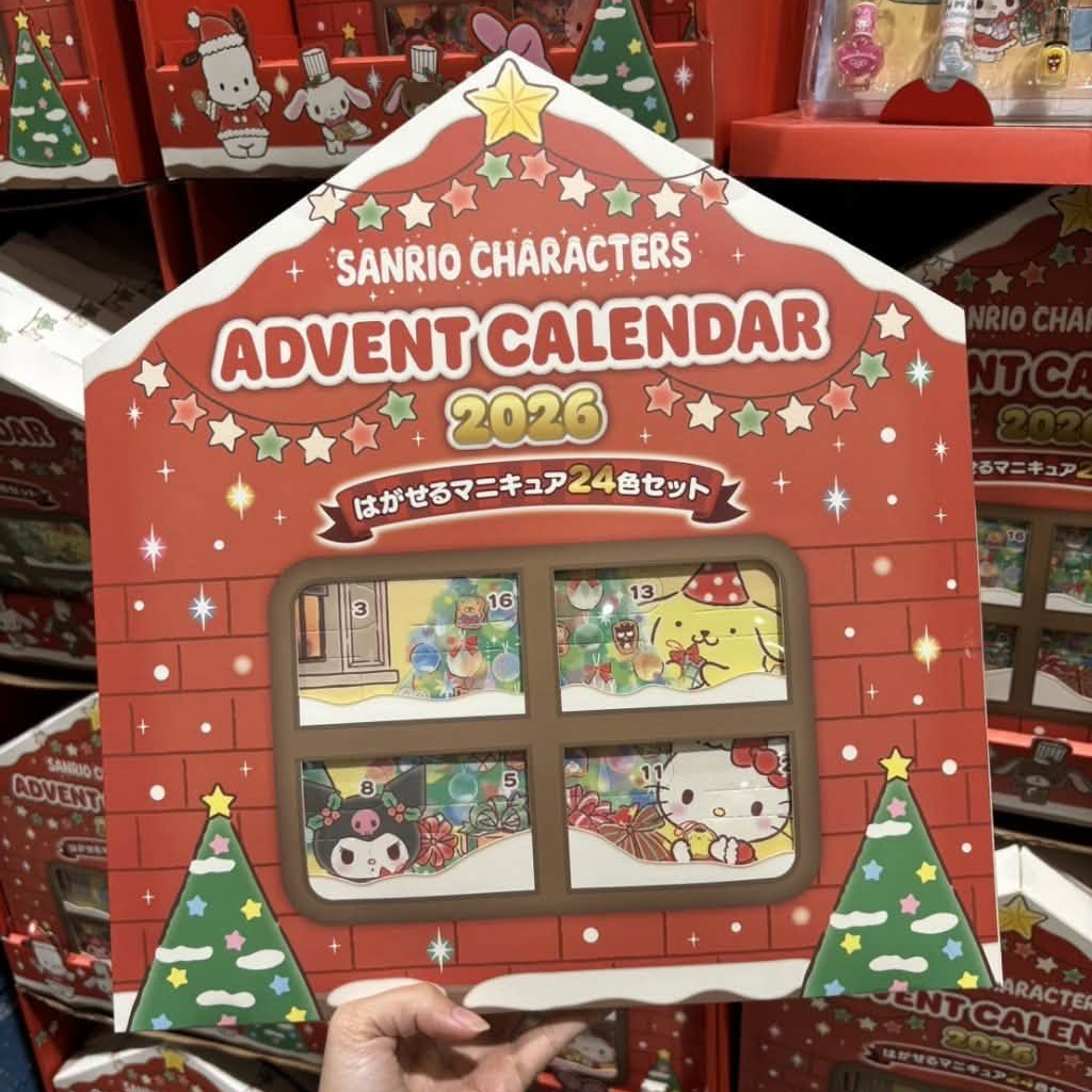 【日本直送】Sanrio 兒童可剝式指甲油聖誕倒數日曆 24色組