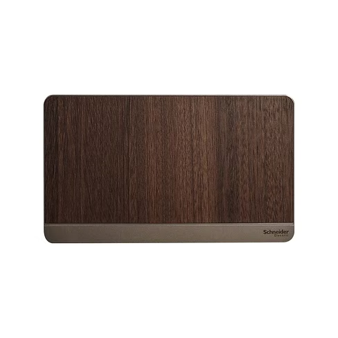 施耐德 AvatarOn 胡桃木 孖位 空白面蓋