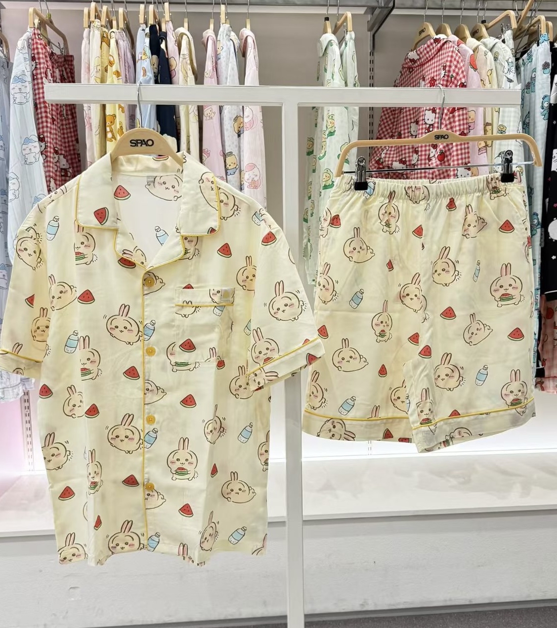 🇰🇷韓國SPAO x Chiikawa短䄂睡衣套裝